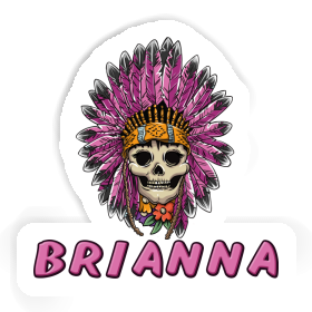 Aufkleber Frauen Totenkopf Brianna Image