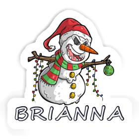 Schneemann Aufkleber Brianna Image