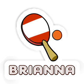 Brianna Sticker Table Tennis Racket Image