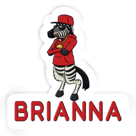 Zebra Aufkleber Brianna Image