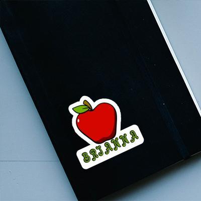 Apple Sticker Brianna Notebook Image