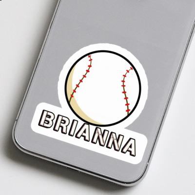 Aufkleber Brianna Baseball Notebook Image