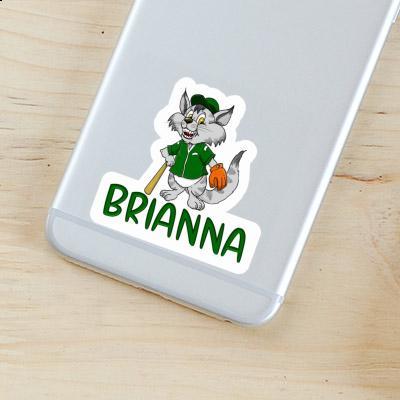 Baseball Cat Sticker Brianna Notebook Image