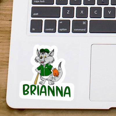 Baseball Cat Sticker Brianna Notebook Image