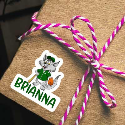 Sticker Baseball-Katze Brianna Gift package Image