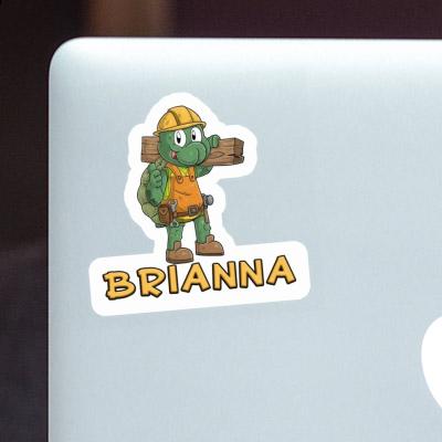 Construction worker Sticker Brianna Laptop Image