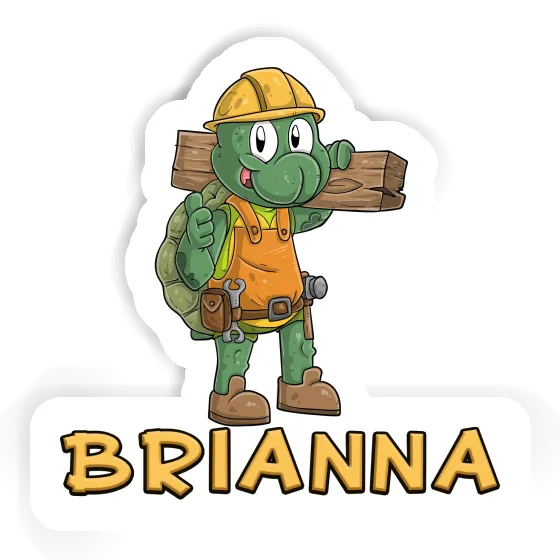 Construction worker Sticker Brianna Gift package Image