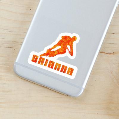 Brianna Sticker Biker Laptop Image