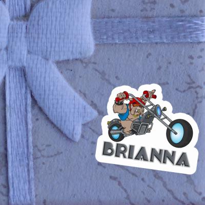 Motorradfahrer Sticker Brianna Image