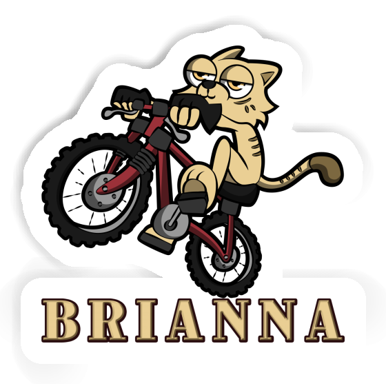 Bike Cat Sticker Brianna Laptop Image