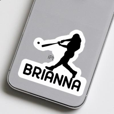 Sticker Brianna Baseball Player Image