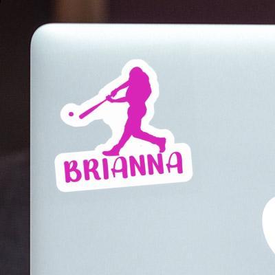 Brianna Sticker Baseball Player Image