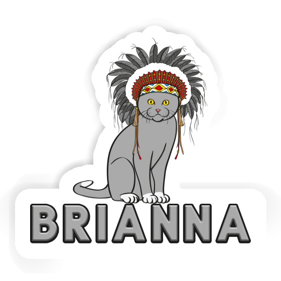 Indianer-Katze Sticker Brianna Laptop Image