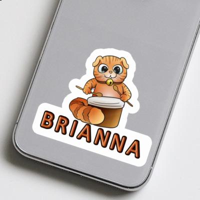 Autocollant Chat-tambour Brianna Notebook Image