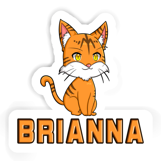 Aufkleber Katze Brianna Laptop Image