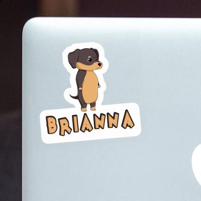 Brianna Sticker Dachshund Laptop Image