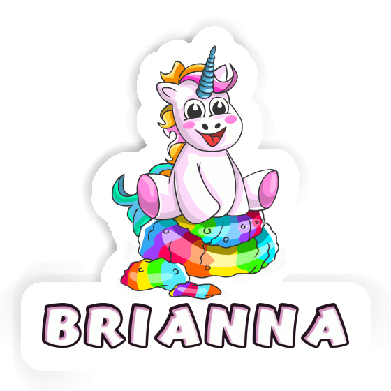 Brianna Sticker Baby Einhorn Laptop Image