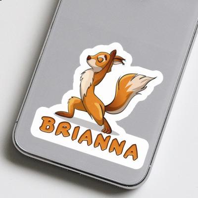 Sticker Yoga Squirrel Brianna Notebook Image