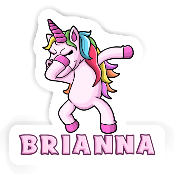 Sticker Dabbing Unicorn Brianna Notebook Image