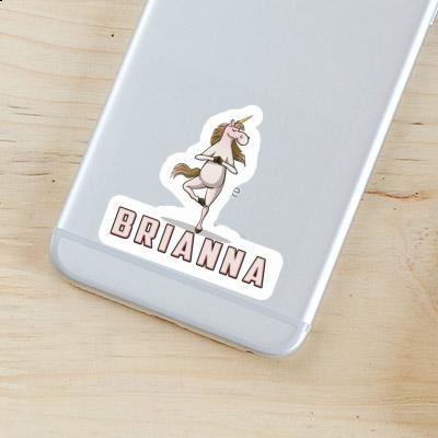 Sticker Brianna Yoga-Einhorn Notebook Image