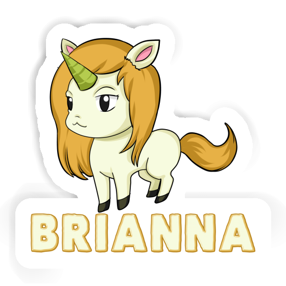 Licorne Autocollant Brianna Notebook Image