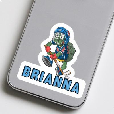 Sticker Brianna Hockey Player Laptop Image