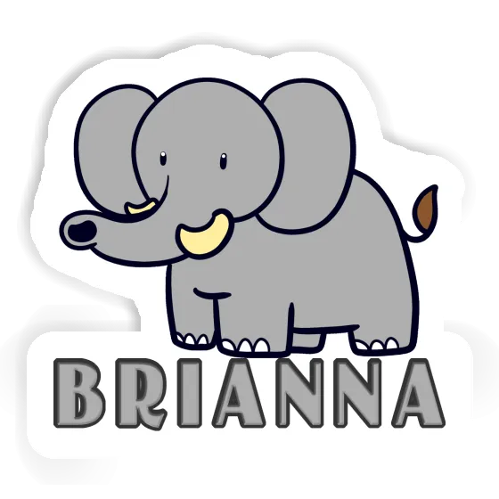 Brianna Sticker Elephant Notebook Image