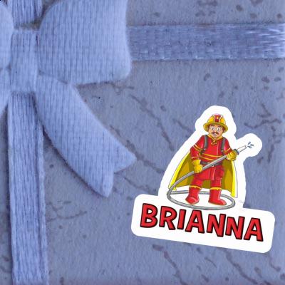 Sticker Feuerwehrmann Brianna Notebook Image