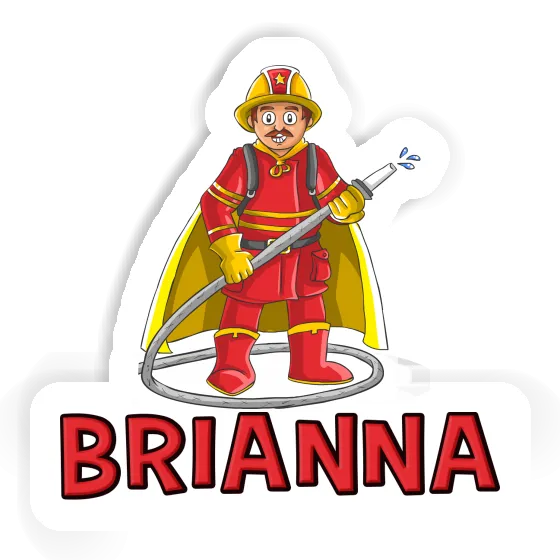 Sticker Brianna Firefighter Image