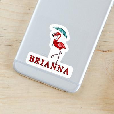 Sticker Brianna Flamingo Laptop Image