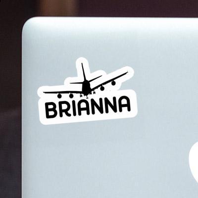 Sticker Brianna Airplane Image