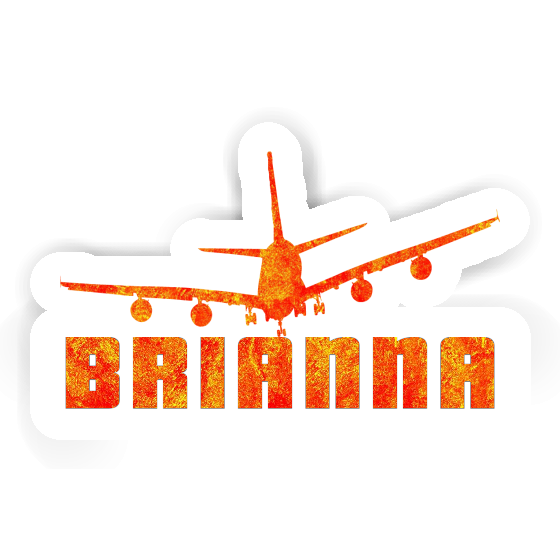 Sticker Brianna Airplane Notebook Image