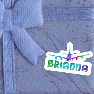 Sticker Brianna Airplane Image