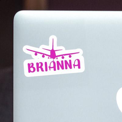 Sticker Brianna Airplane Image