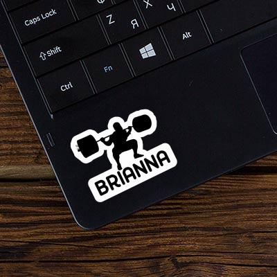 Brianna Sticker Weightlifter Laptop Image