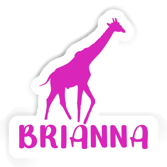 Sticker Brianna Giraffe Notebook Image