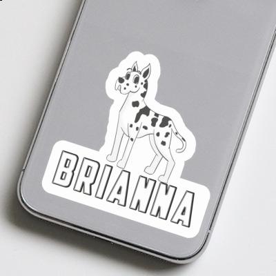 Chien Grand Danois Autocollant Brianna Laptop Image