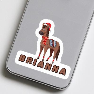 Sticker Brianna Christmas Horse Laptop Image