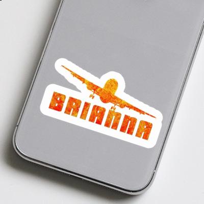 Sticker Brianna Flugzeug Notebook Image