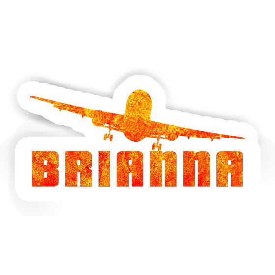 Brianna Sticker Flugzeug Notebook Image