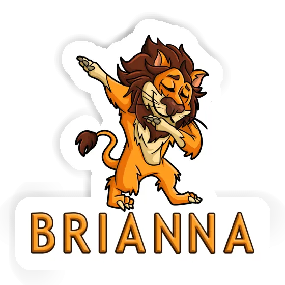 Brianna Sticker Dabbing Lion Laptop Image