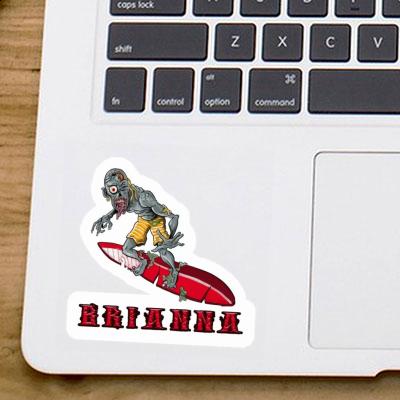 Sticker Brianna Surfer Laptop Image