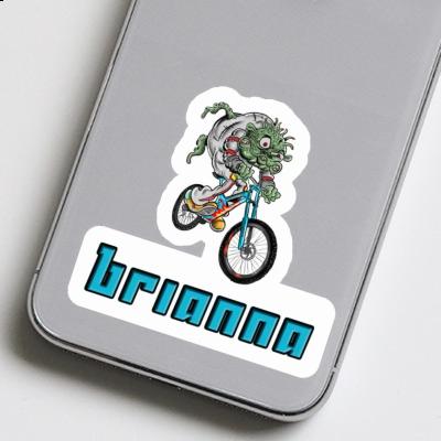 Brianna Sticker Downhill-Biker Laptop Image