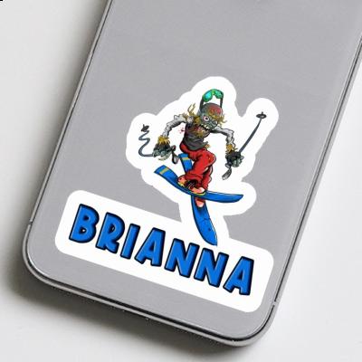 Sticker Brianna Freeride Skier Notebook Image