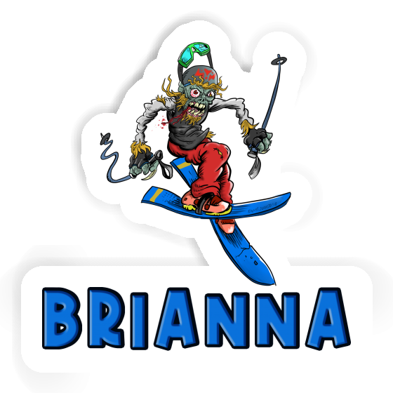 Sticker Brianna Freeride Skier Notebook Image