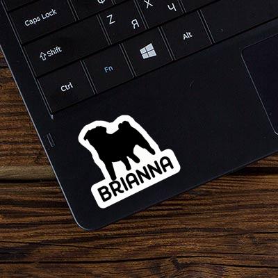 Sticker Pug Brianna Laptop Image