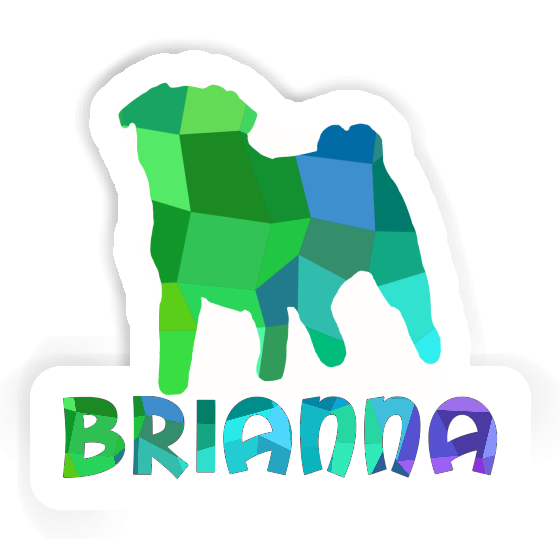 Sticker Pug Brianna Laptop Image