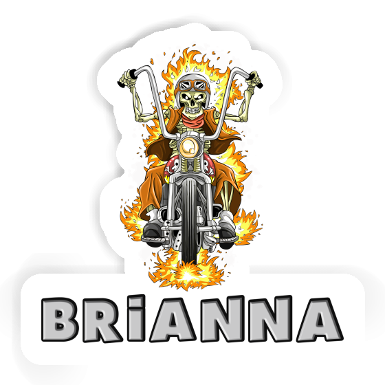 Brianna Sticker Motorbike Rider Laptop Image