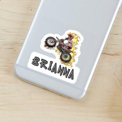 Motocrossfahrer Sticker Brianna Laptop Image