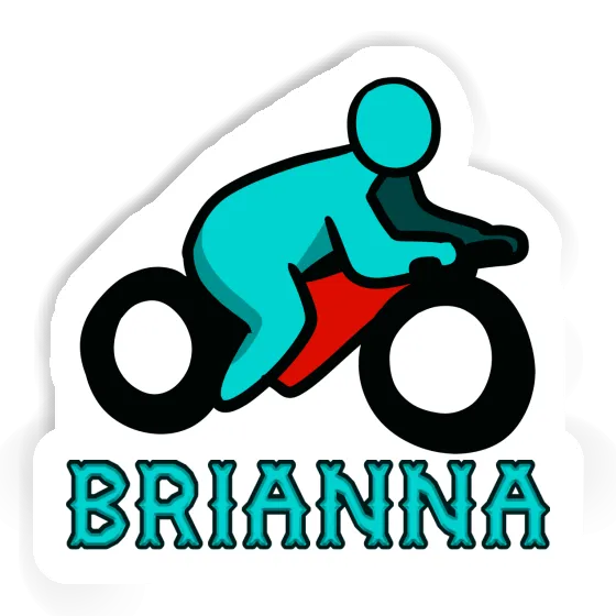 Motocycliste Autocollant Brianna Image